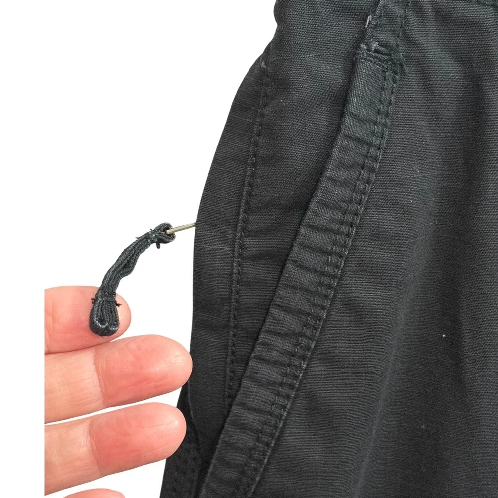 Outdoor Life Black Cargo Pants Extra Zipper Front Pocket Men's Tagged Size 34x34